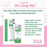 Sữa Rửa Mặt Farmona Dermacos Anti Acne Deep Cleansing Gel cho da dầu mụn 150ml - Da Láng Mịn