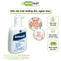 Sữa rửa mặt Gammaphil cho da nhạy cảm, da dầu srm trung tính dịu nhẹ không xà phòng ngừa mụn Chai 500ml Có vòi