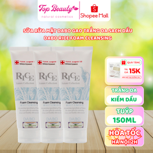 Sữa rửa mặt gạo Dabo Rice Foam Cleansing 150ml