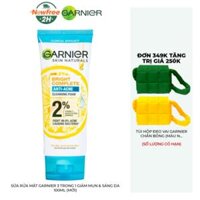 Sữa Rửa Mặt Garnier 3 Trong 1 Giảm Mụn & Sáng Da 100ml (Mới)