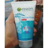 Sữa rửa mặt Garnier Skin Naturals Pure Active 3 trong 1 150ml