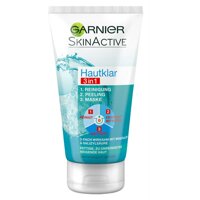 Sữa rửa mặt Garnier Skinactive Hautklar 3 in 1 cho da mụn và nhờn của Đức tuýp 150ml