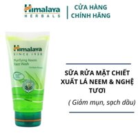 Sữa rửa mặt giảm mụn mờ thâm và sạch dầu thừa Himalaya Purifying Neem Face Wash 150ml