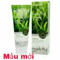 Sữa Rửa Mặt Green Tea 3W Clinic 100ml phù hợp da nhờn, da mụn, lão hóa