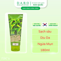 Sữa rửa mặt Hàn Quốc tinh chất Trà xanh DABO Green Tea Foam Cleanser 180ml