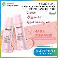 Sữa Rửa Mặt Hana Cleanser Hanayuki chính hãng Dịu Nhẹ Không bọt Chính Hãng 76g