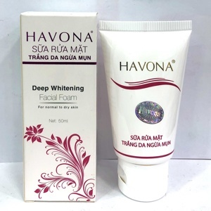 Sữa rửa mặt trắng da ngừa mụn Havona