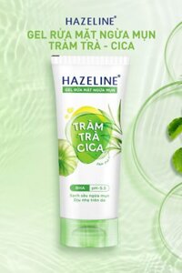 Sữa rửa mặt Hazeline tràm trà cica 100g