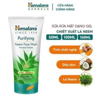 Sữa Rửa Mặt Himalaya Dạng Gel Hỗ Trợ Giảm Mụn Chiết Xuất Lá Neem Purifying Neem Face Wash