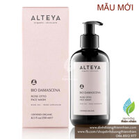 Sữa Rửa Mặt Hữu Cơ Alteya Organics Bio Damascena Rose Face Wash, Chứa Tinh Dầu Hoa Hồng, 250ml