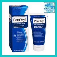 Sữa rửa mặt kháng khuẩn cho da mụn PanOxyl Acne Foaming Wash Benzoyl Peroxide 10% Maximum Strength Antimicrobial 156g