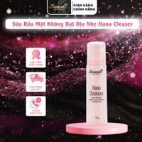 Sữa Rửa Mặt Không Bọt Dịu Nhẹ Hana Cleaser Size Mini Tea 76g Màu Hồng