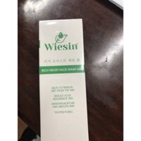 sữa rửa mặt không bọt Wiesin