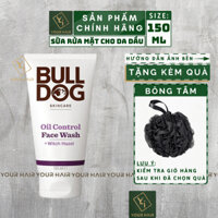 Sữa rửa mặt kiềm dầu Bulldog Oil Control Face Wash 150ml