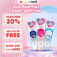 Sữa Rửa Mặt Kose Softymo Cleansing Foam 190g Dành Cho Mọi Loại Da , Sữa Rửa Mặt Trắng Da Nhật Bản