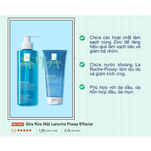 Sữa rửa mặt La Roche-Posay Effaclar Purifying Foaming Gel Cleanser 400ml