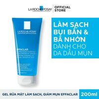 Sữa rửa mặt La Roche-Posay Effaclar Purifying Foaming Gel 200ml cho da dầu, nhạy cảm