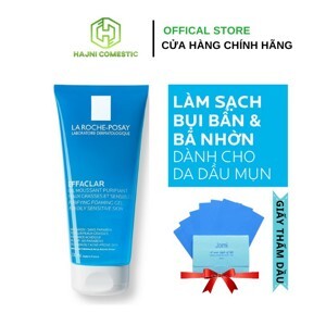 rửa mặt làm sạch và dịu da La Roche-Posay Effaclar Deep Cleansing Foaming Cream 125ml
