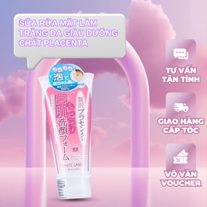 Sữa rửa mặt làm trắng da giàu dưỡng chất placenta white label premium placenta wash 110g