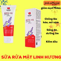 Sữa rửa mặt Linh Hương, sữa rửa mặt trắng da dành cho nam, nữ da dầu, da nhạy cảm dung tích  60 ml