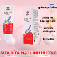 Sữa rửa mặt Linh Hương, sữa rửa mặt trắng da dành cho nam, nữ da dầu, da nhạy cảm dung tích  60 ml