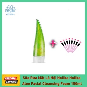 Sữa rửa mặt lô hội Holika Aloe Facial Cleansing Foam 150ml