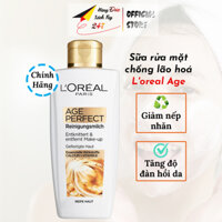 Sữa rửa mặt Loreal Age Perfect với Vitamin C và Magie làm giảm nếp nhăn, chống lão hóa giúp căng mịn da mặt 200ml