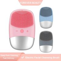 Sữa rửa mặt Mini Electric Facial Cleaning Brush Silicone Sonic Face Cleaner Máy mát xa da Làm sạch lỗ chân lông sâu