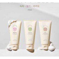Sữa rửa mặt Missha Creamy Latte Cleansing Foam Strawberry /Cacao /Greentea 172ml (mẫu mới nhất)
