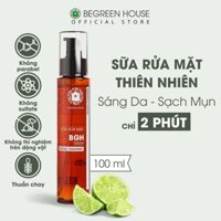 Sữa rửa mặt nam Begreen House 100ml hương chanh sảng khoái, giúp làm sạch bụi bẩn & dầu nhờn, dưỡng ẩm, giảm mụn