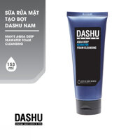 Sữa rửa mặt Nam cho da dầu da mụn da khô Dashu Mans Aqua Deep Seawater Cleanser 150ml sua rua mat tạo bọt triết xuất từ tự nhiên 90% thảo dược giúp tẩy da chết bã nhờn rất tốt cho da nhạy cảm phù hợp với nhiều loại da Châu Á.