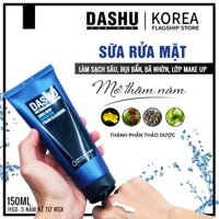 Sữa rửa mặt Nam cho da dầu da mụn da khô Dashu Mans Aqua Deep Seawater Cleanser 150ml sua rua mat tạo bọt triết xuất từ tự nhiên 90% thảo dược giúp tẩy da chết bã nhờn rất tốt cho da nhạy cảm phù hợp với nhiều loại da Châu Á.