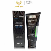 Sữa rửa mặt nam DABO Black Force For Men than hoạt tính Hàn Quốc 120ml