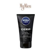 Sữa Rửa Mặt Nam Than Đen Hoạt Tính Sáng Da Deep White Oil Clear NIVEA MEN 100Gr