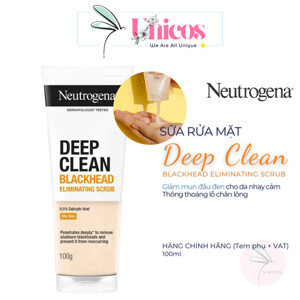 Sữa rửa mặt Neutrogena Blackhead Eliminating Daily Scrub