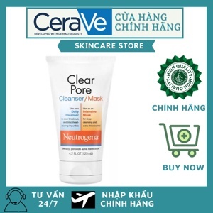 Sữa rửa mặt Neutrogena Clear Pore Cleanser Mask