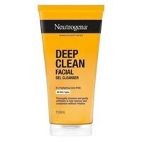 Sữa Rửa Mặt Neutrogena Deep Clean Facial Cleanser Dạng Gel Làm Sạch Sâu 150ml