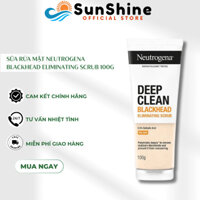 Sữa Rửa Mặt Neutrogena Deep Clean Blackhead Eliminating Daily Scrub Hỗ Trợ Giảm Mụn Đầu Đen 100g