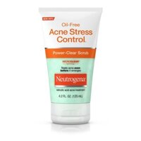 Sữa Rửa Mặt Neutrogena Oil Free Acne Stress Control Power Clear Scrub (125ml)