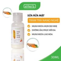 Sữa Rửa Mặt Nghệ Nano Tràm Trà Ngăn Ngừa Mụn, Làm Sạch Da Dịu Nhẹ Cho Da Mụn Nhạy Cảm MILAGANICS 30ml (Chai) - eHerb