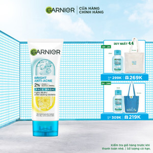 Sữa rửa mặt nam ngừa mụn Garnier AcnoFight Anti-Acne Foam 100ml