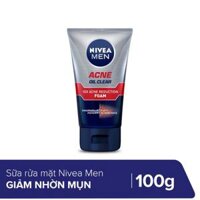 Sữa Rửa Mặt Ngừa Mụn Nivea Men – 100g