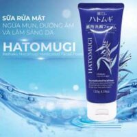 Sửa rửa mặt ngừa mụn Reihaku Hatomugi Acne Care & Facial Wasing 130g x 48 tuýt nhập khẩu Nhật Bản