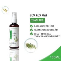 Sữa Rửa Mặt Ngừa Mụn Tinh Dầu Tràm Trà (Da Mụn Nhạy Cảm) MILAGANICS 100ml (Chai)