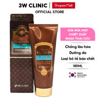 Sữa Rửa Mặt Nhau Thai Cừu 3W Clinic Hàn Quốc Placenta Clear Foam Cleansing180ml sạch da & Trắng sáng