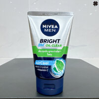 Sữa Rửa Mặt Nivea Men Sạch Nhờn Mát Lạnh Bọt Mịn Bright 8H Oil Clear 100g ( xanh bạc hà )