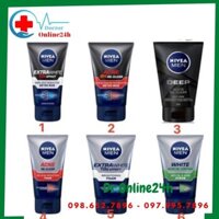 Sữa rửa mặt Nivea Men- Sữa rửa mặt cho nam giới, ngăn mụn, kháng khuẩn, không bắt nắng, làm ẩm và mềm da.