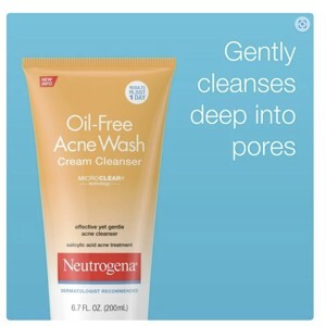 Sữa rửa mặt Neutrogena Oil Free Acne Wash Cream Cleanser 200ml