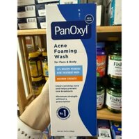 Sửa rửa mặt PanOxyl Acne Foaming Wash for Face & Body 10% Benzoyl Peroxide Acne Treatment Wash MAXIMUM STRENGHTH 156g.