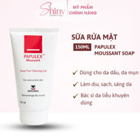 Sữa rửa mặt Papulex Moussant Soap Free Cleansing Gel ngừa mụn trứng cá, làm sạch nhẹ nhàng 150ml